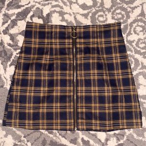 Forever 21 plaid print skirt